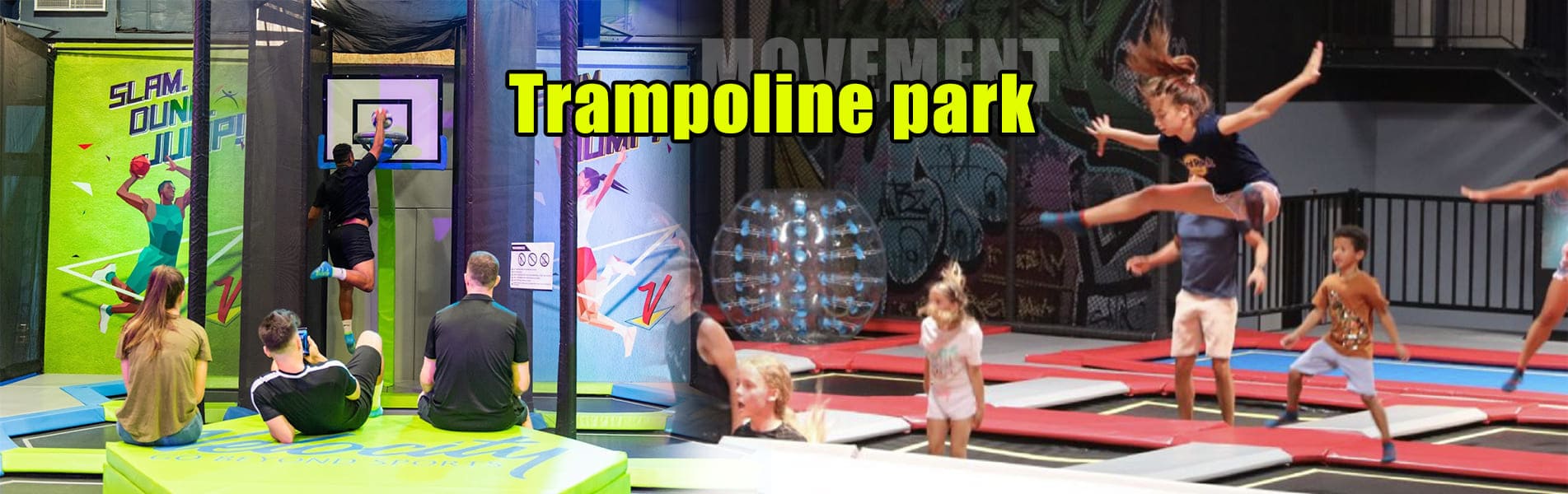 Parque cubierto de trampolines