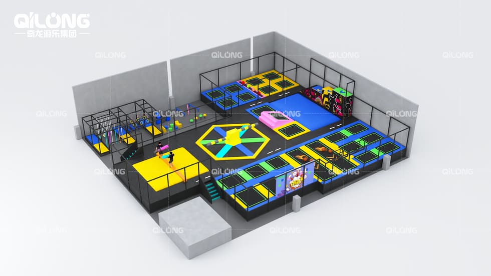 Indoor Trampoline Park Equipment for Sale