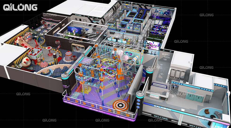 Diversión Qilong** Proyecto de centro deportivo de moda de 2000㎡ en Wenzhou