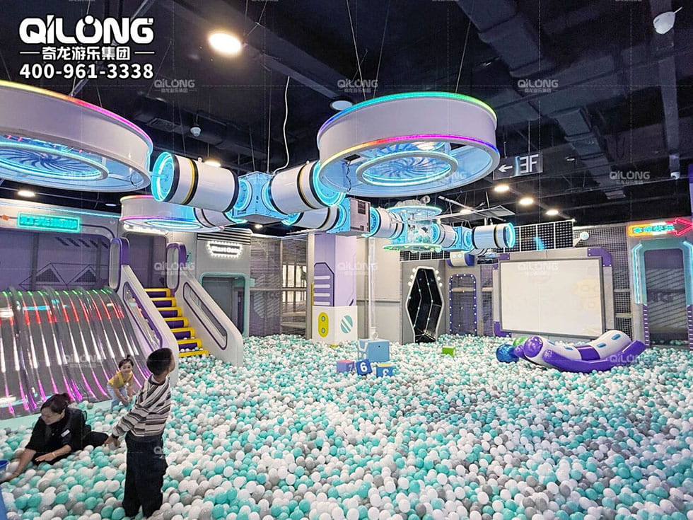 indoor playground with ball pit