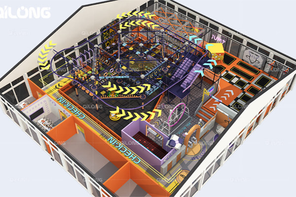 Qilong Amusement ** 1300㎡ Centro deportivo moderno en la ciudad de Hangzhou, Zhejiang