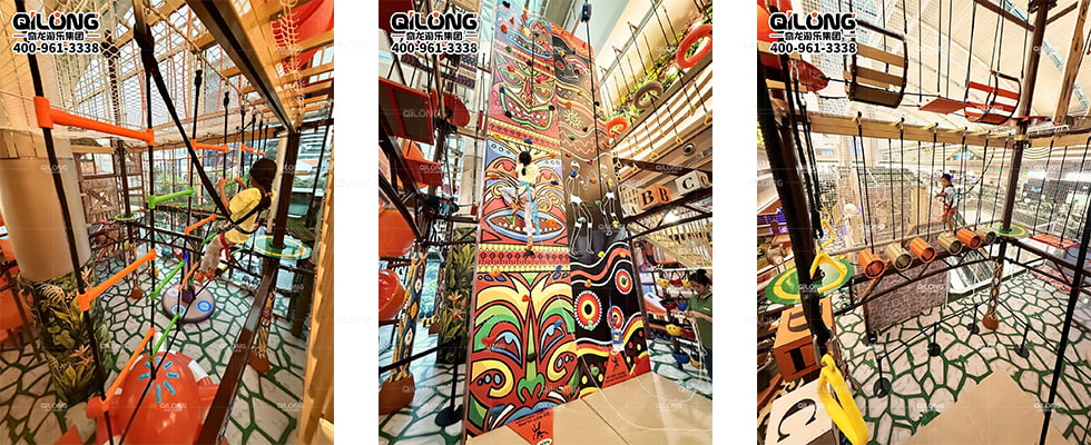 Indoor High Ropes Course Playground Equipment Supplier