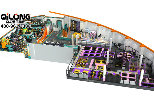 Parque de atracciones Qilong** Parque infantil de 2100 m² en Marruecos