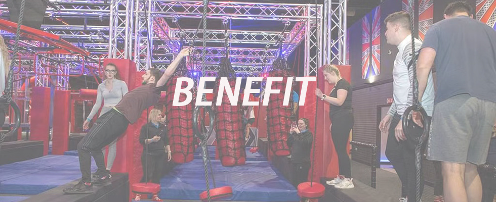 Customized ninja warrior courses for indoor play areas