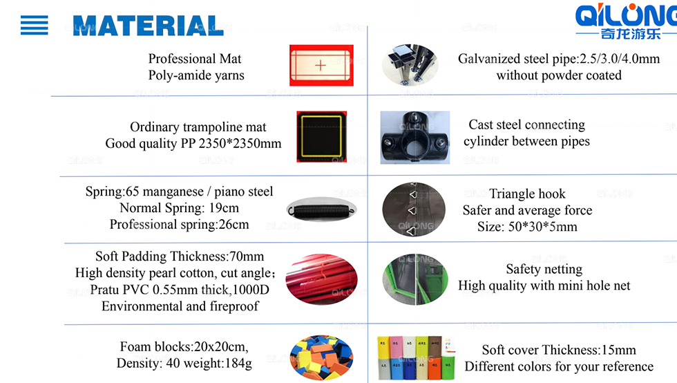 customized trampoline park equipment supplier